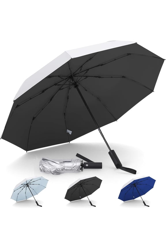 UPF 50+ Travel Compact UV Umbrellas For Sun Protection Automatic Open Close Sun Umbrella UV Protection for Walking