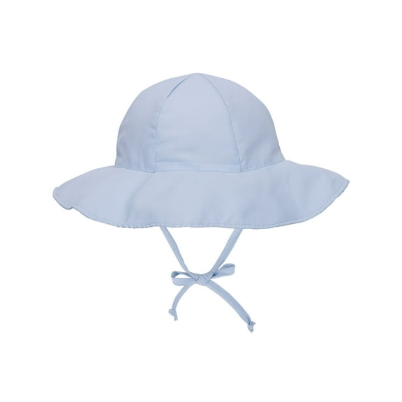 UPF 50  UV Ray Sun Protection Wide Brim Baby Sun Hat,Light Blue,0-12 Months