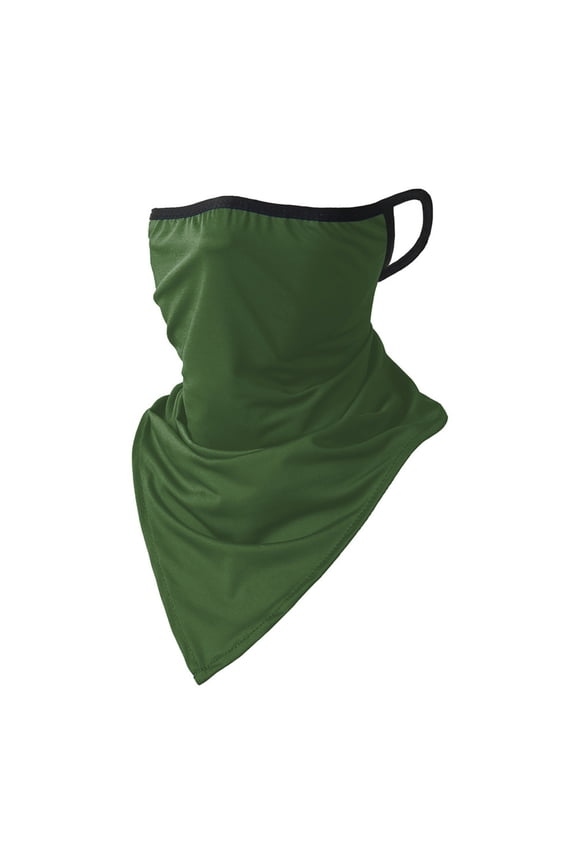 UPF 50+ UV Sun Protection Face Mask – Breathable Neck Cover for Fishing, Hiking Army Green One Size