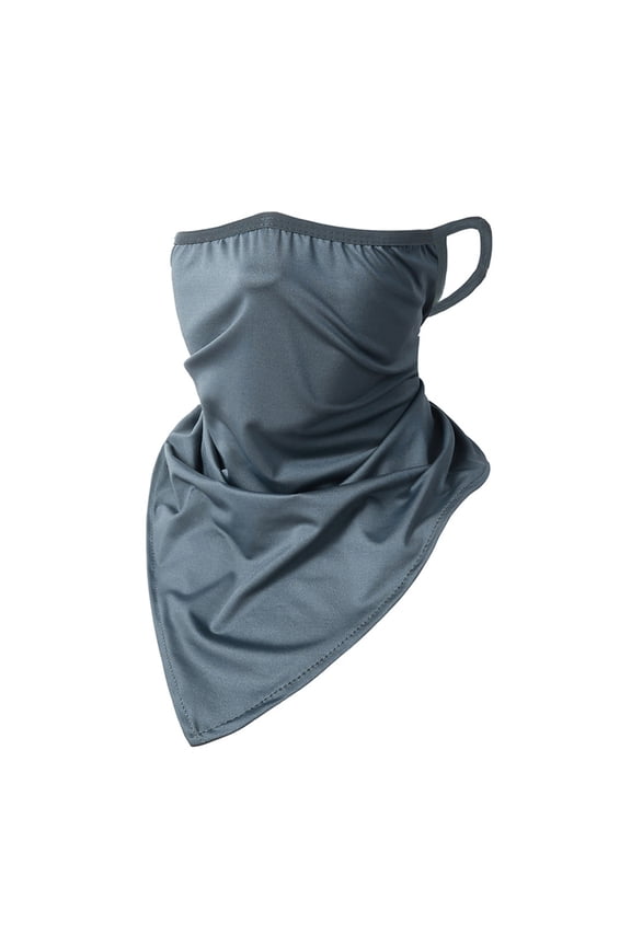 UPF 50+ UV Sun Protection Face Mask – Breathable Neck Cover for Fishing, Hiking Dark Gray One Size