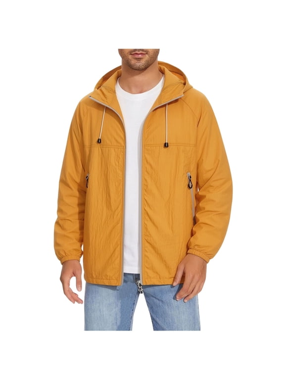 UPF 50+ UV Sun Protection Jackets Men Zip Up Hoodies Long Sleeve Pockets Fishing Climbing Top Coat Dad Gifts