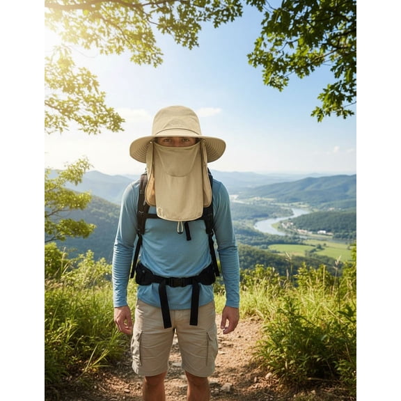 UPF 50  Unisex Bucket Hat - Sun Protection Boonie for Fishing, Hiking & Beach Activities