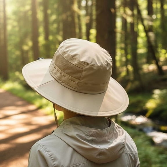 UPF 50  Waterproof Bucket Hat for Men & Women – Foldable Wide Brim Boonie Hat for Fishing, Hiking & Beach