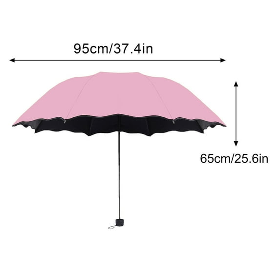 UPF 50+ Windproof Sun Umbrella Folding UV Protection Parasol with Aluminum Frame & Fiberglass Ribs - Rainproof Beach Umbrella for Women Men Outdoor Commute Camping Travel