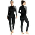 thumbnail image 1 of UPF 50+ Women's Rash Guard Swimsuit Long Sleeve One Piece - Full Body Sun Protection Swimwear, Surfing Diving Swim Suit, Chlorine Resistant, Beach Cover Up (XS-XXL), 1 of 7