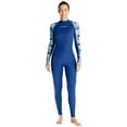 thumbnail image 1 of UPF 50+ Women's Rash Guard Swimsuit Long Sleeve One Piece - Full Body Sun Protection Swimwear, Surfing Diving Swim Suit, Chlorine Resistant, Beach Cover Up (XS-XXL), 1 of 7