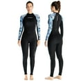 thumbnail image 1 of UPF 50+ Women's Rash Guard Swimsuit Long Sleeve One Piece - Full Body Sun Protection Swimwear, Surfing Diving Swim Suit, Chlorine Resistant, Beach Cover Up (XS-XXL), 1 of 7