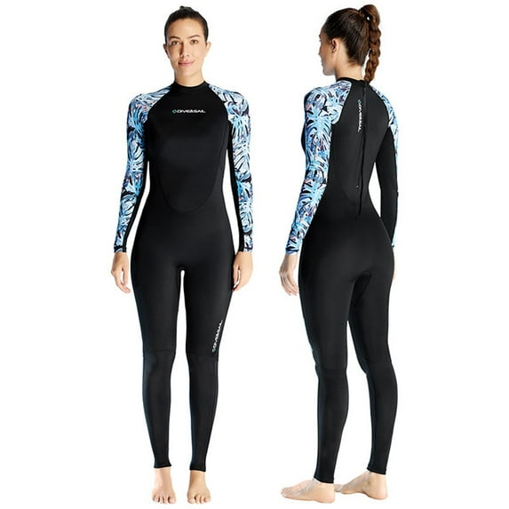 UPF 50+ Women's Rash Guard Swimsuit Long Sleeve One Piece - Full Body Sun Protection Swimwear, Surfing Diving Swim Suit, Chlorine Resistant, Beach Cover Up (XS-XXL)