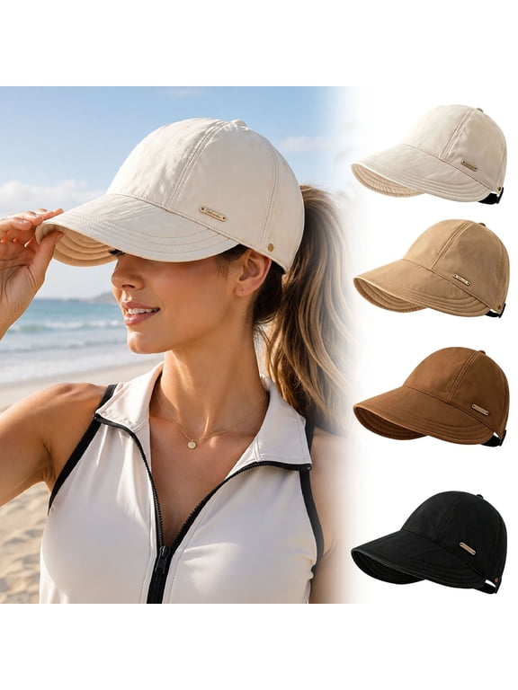 UPF Sun Protection Baseball Hat for Women, Wide Brim UV Visor Hat, Adjustable Quick-Dry Wide Brim Baseball Breathable Cap