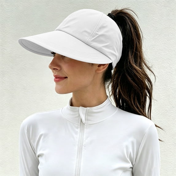 UPF Sun Protection Baseball Hat for Women and Man, Wide Brim UV Visor Hat, Trendy Adjustable Quick-Dry Wide Brim Baseball Cap Sport