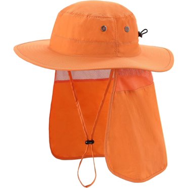 UPF50 Mens Sun Hat with Neck Flap Quick Dry UV Protection Cap Womens Wide Brim Fishing Hat Neck Flap Beach Garden