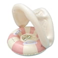 thumbnail image 1 of UPF50+ Sun Protection Baby Float With Canopy, Soft Fabric Covered Foldable Baby Pool Float With Canopy and Safety Seat for Baby Swimming Pool Play, 1 of 12