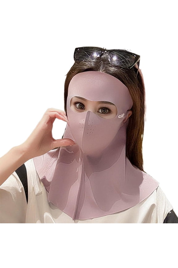 UPF50 Sun Protection Mask Full Face Sunshade Face Mask Cycling Hot