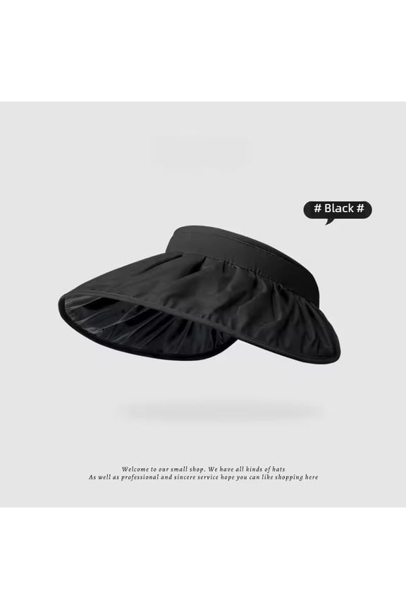 UPF50+ Sun Visor Hat Dual-Use Full Face Sun Protection Foldable Headband