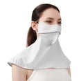 thumbnail image 1 of UPF50+ UV Face Mask Breathable Washable Sun Protection Face Shield Mask For Women Cycling Running Driving Light Gray A, 1 of 3