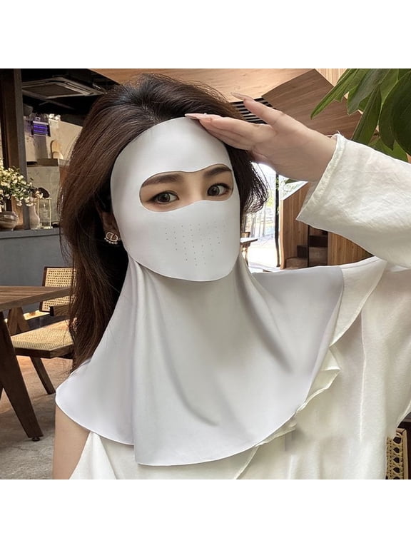 UPF50+ UV Protection Face Neck Gaiter, Breathable Cooling Sun Face Cover Scarf, Reusable Summer Outdoor Accessory