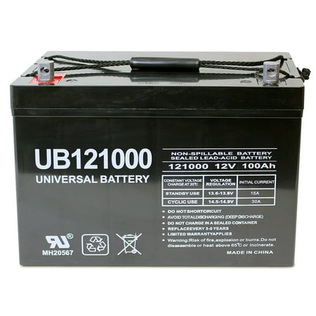 UPG 12V 100Ah AGM Sealed Lead Acid Battery UB121000 Group 27
