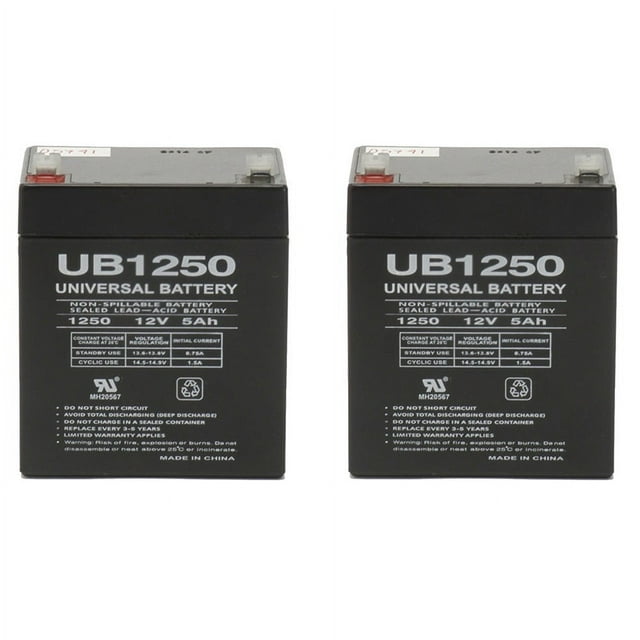 "UPG 12V 5.4Ah 5Ah Battery Razor E100 Electric Scooter & Gas 2 Pack