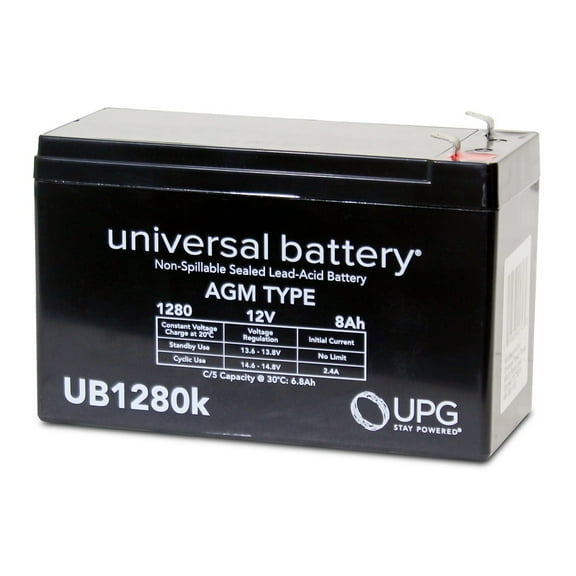UPG AGM Battery AGM 12 V 115 CCA Top Post for Emergency Lights Razor Scooter