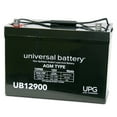 thumbnail image 1 of UPG UB12900 12V 90Ah Z1 AGM Battery Group 27 for Solar Wind Off Grid Back Up Marine Trolling Motor Deep Cycle Boat RV 24V 48V, 1 of 4