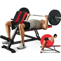 UPGO 3 in 1 Workout Bench, Roman Chair, Weight Bench and Sit Up Bench for Hyper Back Extension and Full Body Workout with Handle, Abdomen core and Comprehensive Glute Training Home Gym Equipment