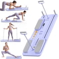 thumbnail image 1 of UPGO 5 in 1 Folding Pilates Board, Pilates Reformer Set with 300 LBS Weight Capacity, Portable Home Pilates for Woman (Purple), 1 of 8