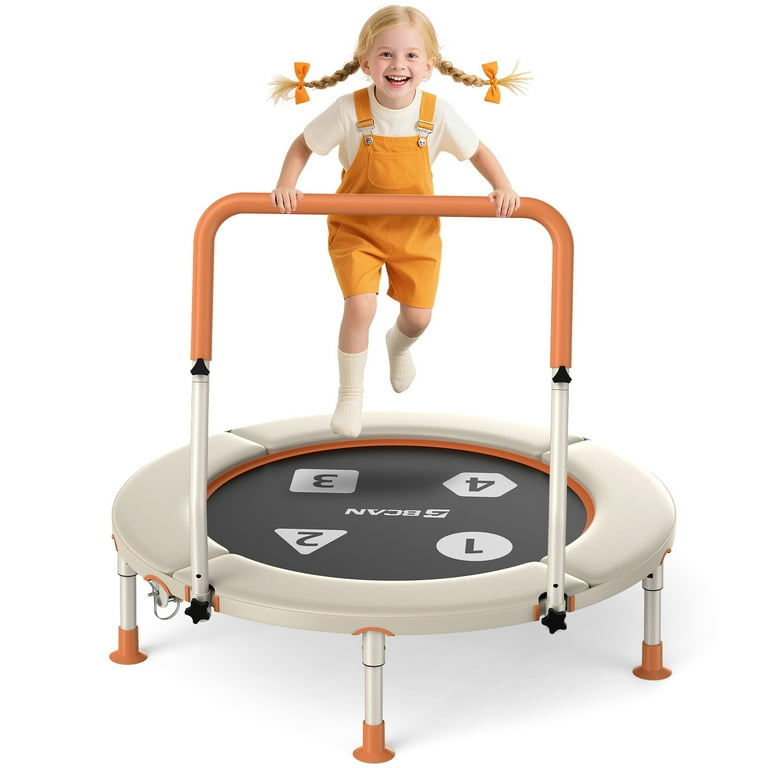 BCAN 36inch Mini Toddler Trampoline for Kids Ages 1-6 Indoor