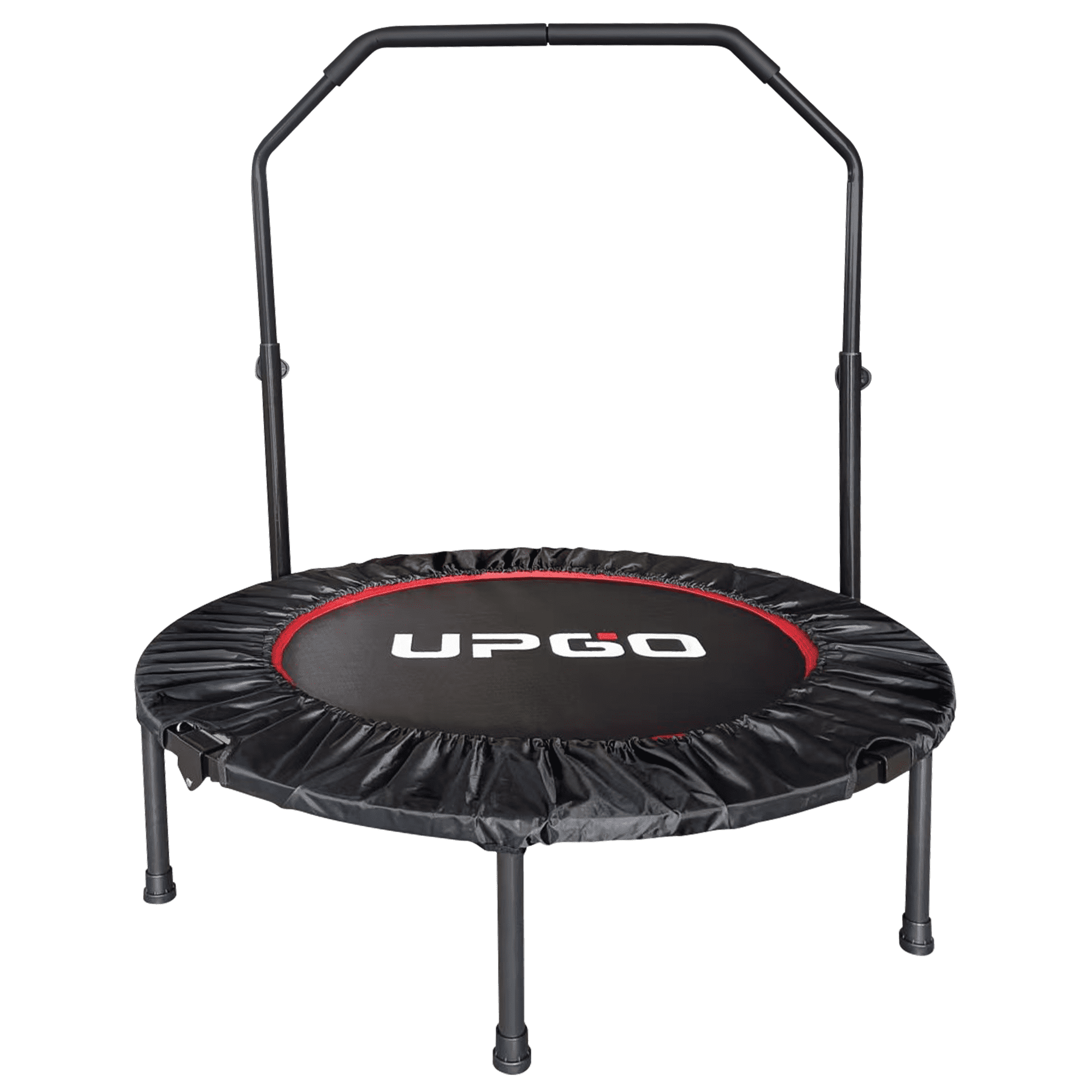 UPGO 40 Foldable Trampoline, Fitness Rebounder with Adjustable Foam  Handle, Exercise Trampoline for Adults Indoor/Garden Workout Max Load 330lbs
