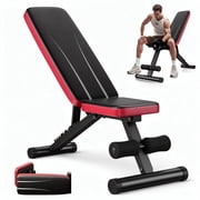 FED Fitness Nicepeople Series FWB1 Weight Bench for Home Gym, Foldable Workout Bench with 8 Backrests and 660LBS Weight Capacity