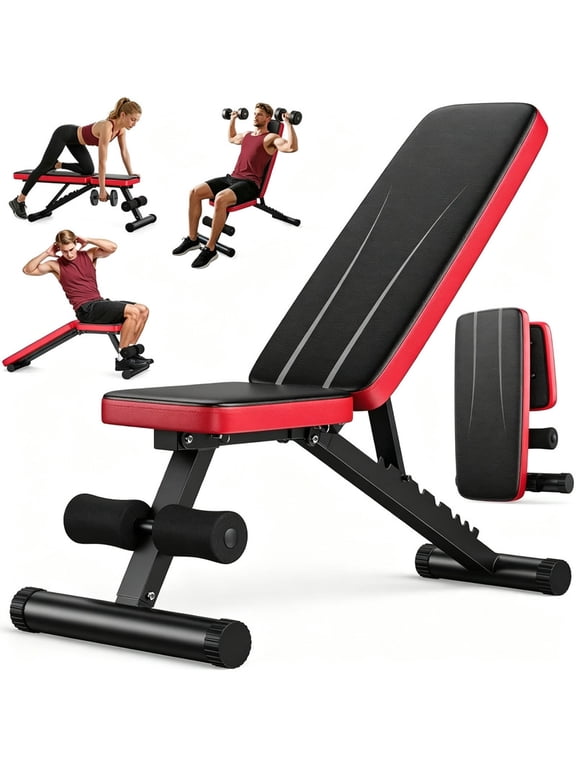 Nicepeople Series FWB1 Weight Bench for Home Gym, Foldable Workout Bench with 8 Backrests and 660LBS Weight Capacity
