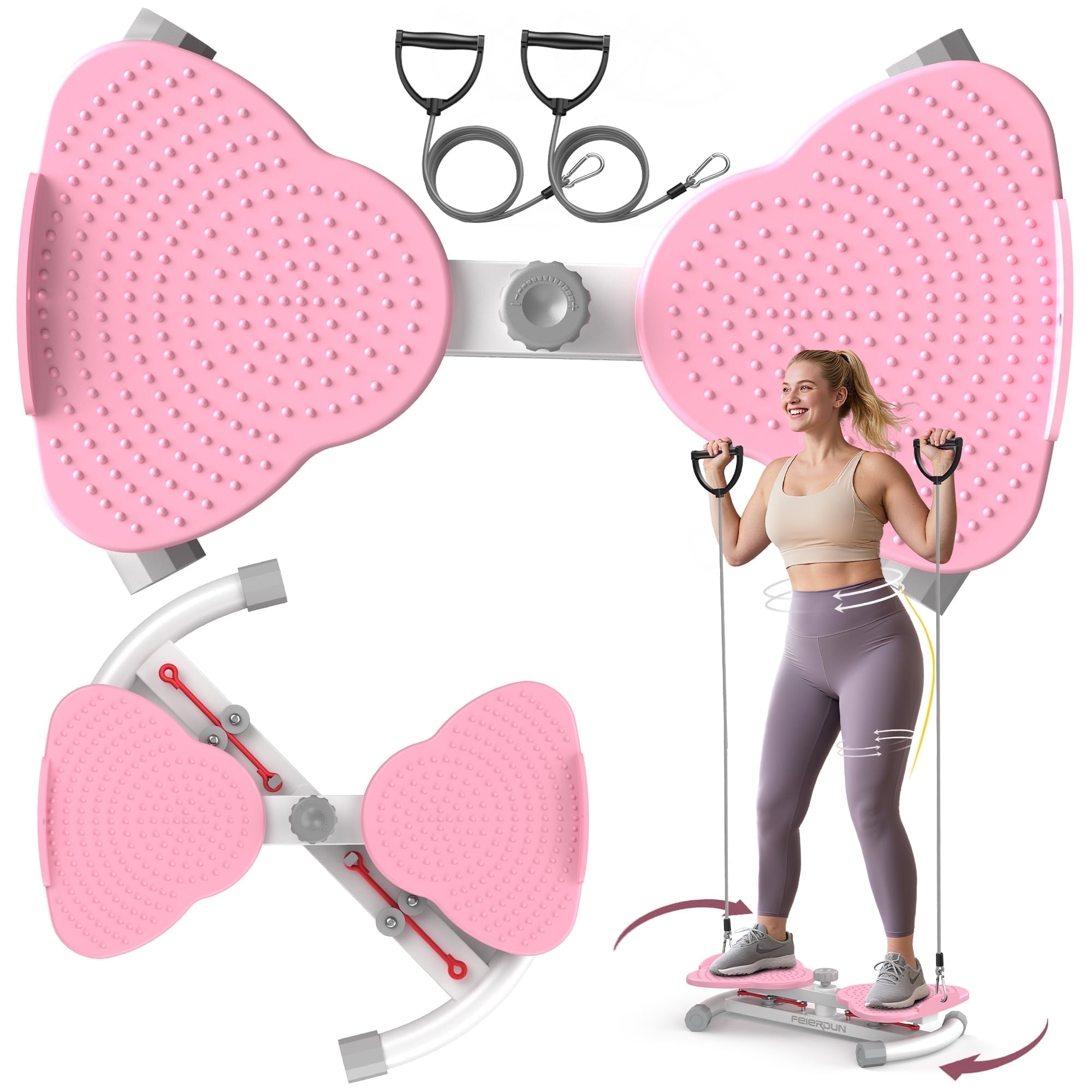 Walmart sales :  Upgo Exercise Twist Board, Waist Twisting Equipment for Weight Slimming, Aerobic Workout, Pink