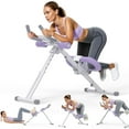 thumbnail image 1 of UPGO Foldable Ab Machine for Home, Adjustable Core Trainer Fitness Equipment for Body Shaping with LCD Display, 1 of 10