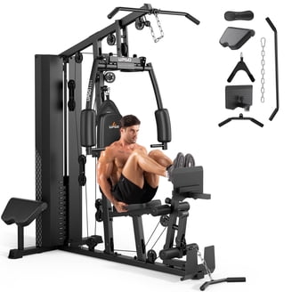 TOTAL FLEX L Foldable Home Gym Bench All in One with Additional