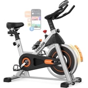 FED Fitness Yosuda Magnetic Exercise Bike, Adjustable Stationary Bike for Home, Silent Belt Drive, Exclusive App, Indoor Cycling Bike with Big IPad Holder & Comfortable Seat for Home/Gym Use