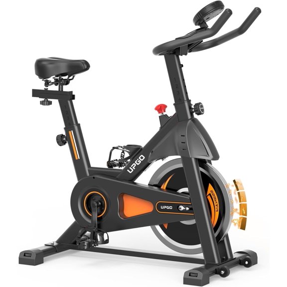 FED Fitness Magnetic Exercise Bike-Cycle Bike with Big IPad Holder & Comfortable Seat for Home/Gym Use