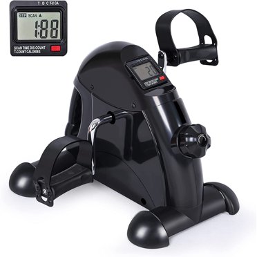 Under Desk Bike Pedal Exerciser Mini Exercise Bike for Arm/Leg Exercise ...