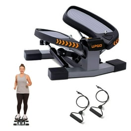 Deco Home Exercise Step Machine with Adjustable Stability Handle Bars Non Slip Pedals and LCD Tracking Display Low Impact Fitness Equipment for Homes Apartments Dorms and more Walmart