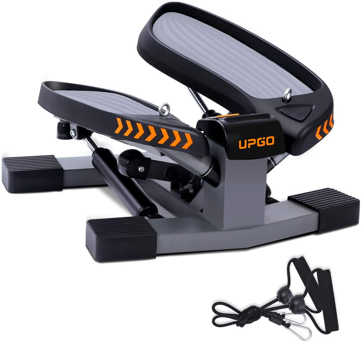 NICEBINGO Mini Stair Steppers for Exercise at Home with Resistance Bands,  Under Desk Stepper Machine 300LB Capacity 