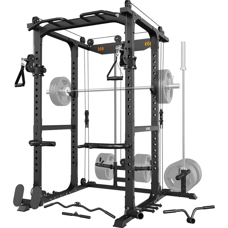 UPGO Power Cage, 1600lbs Multi-Function Power Rack with Adjustable