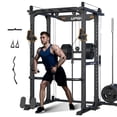 thumbnail image 1 of Sportsroyals Power Cage, 1600lbs Multi-Function Power Rack with Adjustable Cable Crossover, Power Cage for Home Gym, Black, 1 of 8