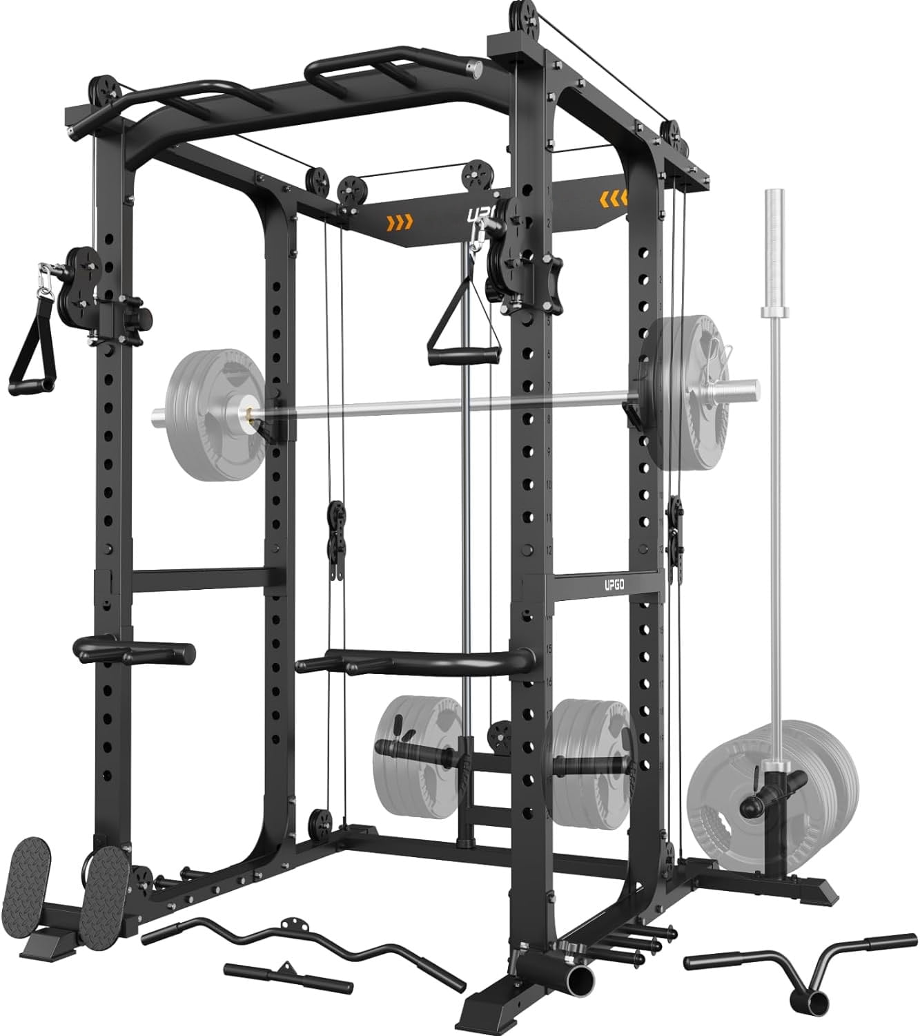 Power Systems 2-Inch Thick Premium Gym Mat - 72" X 36", Jet Black, Foldable For Easy Storage