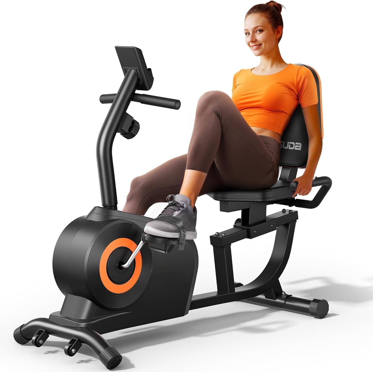 Yosuda, Recumbent Exercise Bike, 350LB Capacity, 16 Resistance