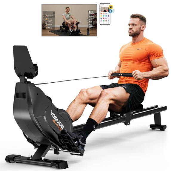 High Seated Rower YOSUDA Rower Magnetic Rowing Machine for Home Use 350 lbs Max Weight ...