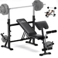 thumbnail image 1 of FLYBIRD Adjustable Weight Bench Set, 900lb Multi-Function Full Body Workout Weight Bench With Leg Extension for Home Gym, 1 of 8