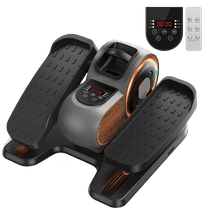 UPGO Under Desk Ellipticals Electric, Elipse Leg Exerciser Fully Assembled, Pedal Exerciser with Remote Control & Non-Slip Pedals Resistance & Speed