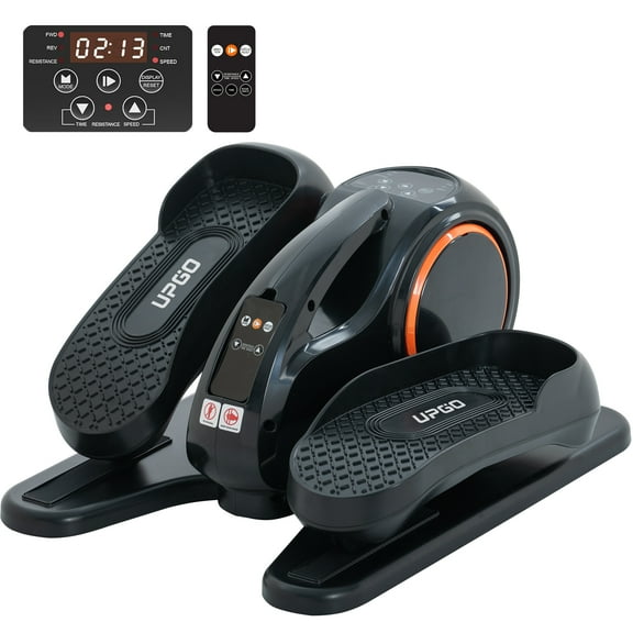 Under Desk Ellipticals Electric, Elipse Leg Pedal Exerciser for Seniors Fully Assembled, Seated Pedal Exerciser with Remote Control & Non-Slip Pedals