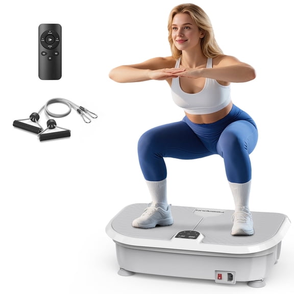 UPGO Vibration Plate Exercise Machine, 400 LBS Capacity Vibration Platform, Max Space for Whole-Body Workout & Relaxation at Home