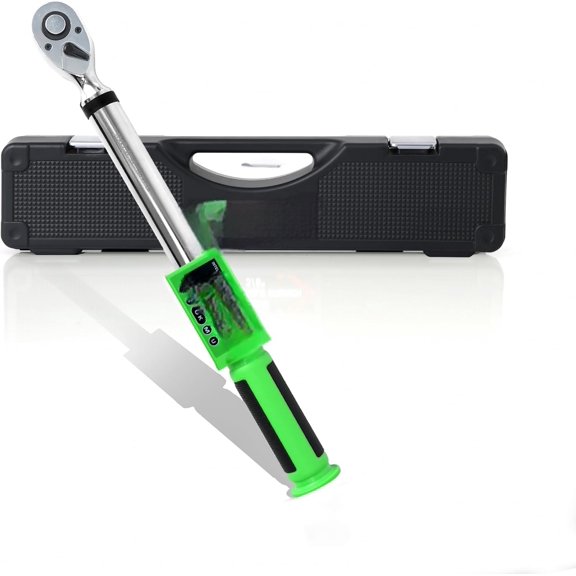 UPGRADE 1/2 Inch Drive Digital Torque Wrench 10-220FT-LB/8-160N.M, Torque Range Accurate to 2%,Electric Torque Wrench with Buzzer and LED Flash Notification for Bike/Motorcycle/Auto Repair$$