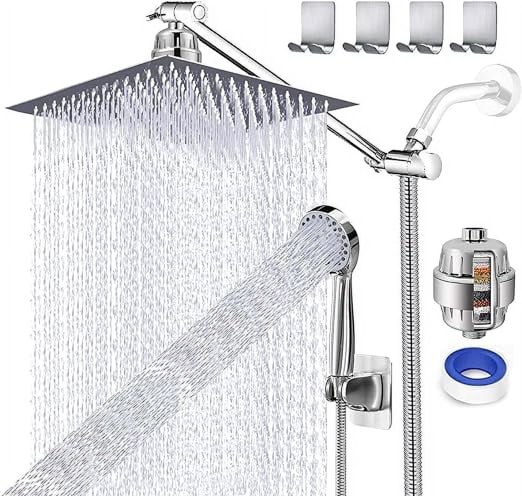 UPGRADED 8" Rain Shower Head with Handheld Spray Combo High Pressure ...