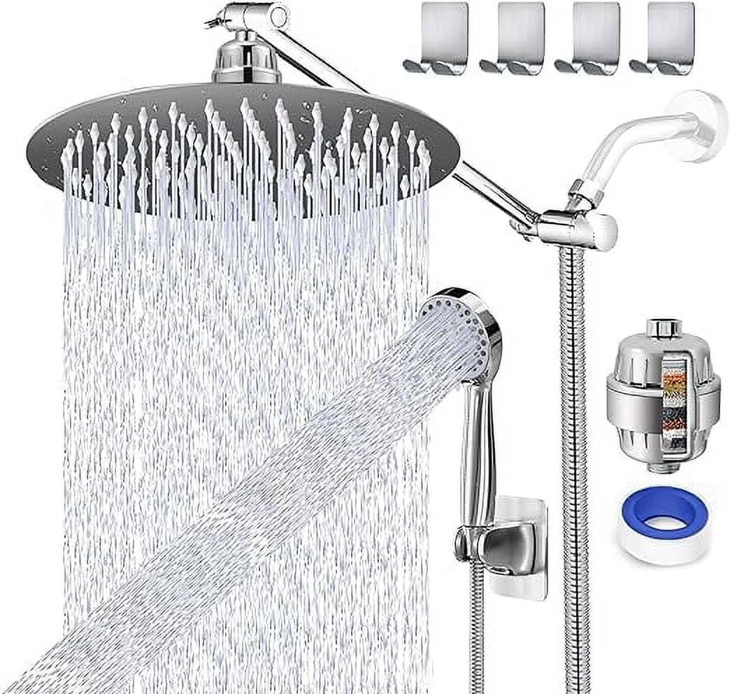 UPGRADED 8" Rain Shower Head with Handheld Spray Combo High Pressure ...